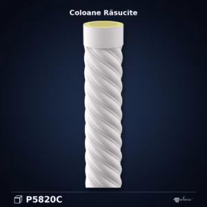 Coloană Poliuretanică Răsucită Decorativă 20x20x260 cm