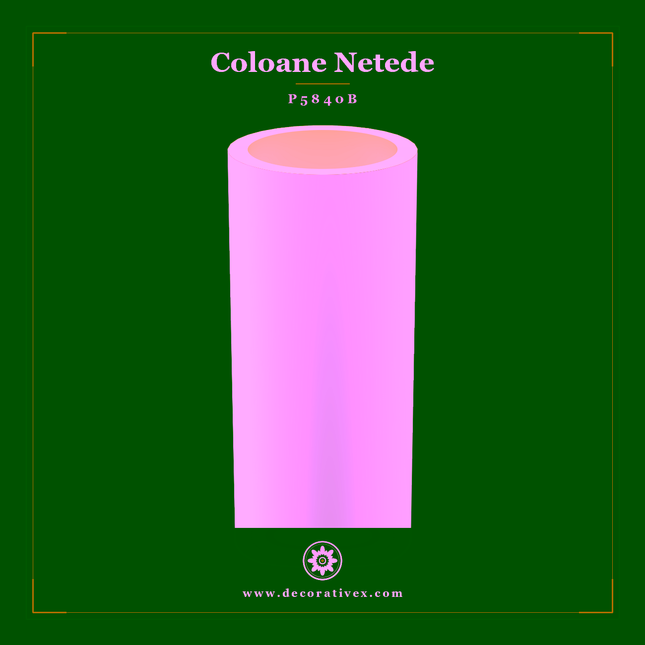 Coloana Neteda din Poliuretan 40×40 cm Inaltime 240 cm
