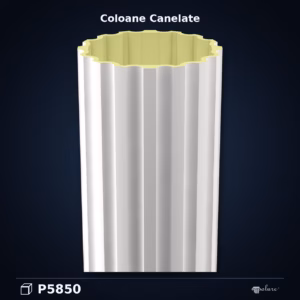 Coloană Decorativă Cannelată din Poliuretan 50x240 cm