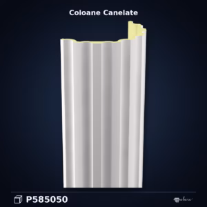 Semicoloană Decorativă Canelată din Poliuretan 25x50x240 cm