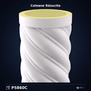 Coloană Decorativă Răsucită din Poliuretan 60x260 cm