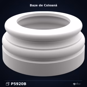Bază de Coloană din Poliuretan Netedă 26x26x11 cm