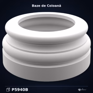 Bază de Coloană din Poliuretan 51x51 cm Profil Clasic
