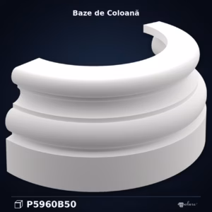 Bază de Coloană Semicirculară din Poliuretan 77 cm
