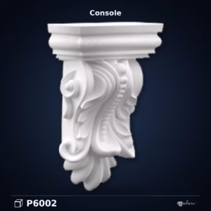 Consolă Decorativă din Poliuretan cu Acant 5x8x12 cm