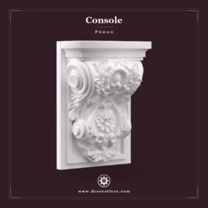 Consolă Decorativă din Poliuretan 10x18x27 cm Model Clasic