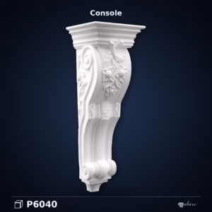 Consolă Decorativă din Poliuretan Klasik 23x23x71 cm