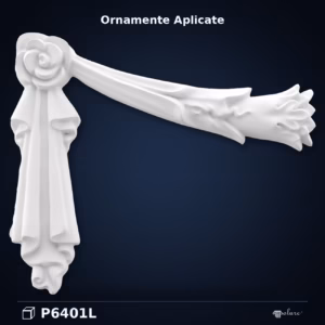 Ornament Decorativ din Poliuretan 27x32 cm cu Motiv Trandafir