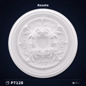 Rozetă din Poliuretan pentru Tavan cu Relief Clasic 69 cm