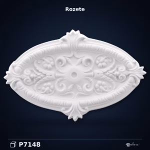 Rozetă Ovală din Poliuretan 45x68 cm pentru Decor Tavan