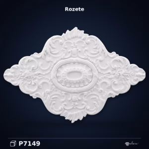 Rozetă Decorativă Ovală din Poliuretan pentru Tavan 74x110 cm