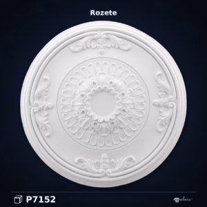 Rozetă de Tavan din Poliuretan 67 cm cu Relief Floral