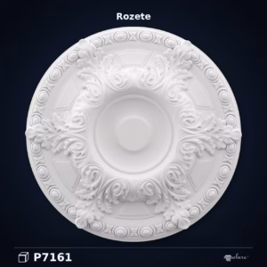 Rozetă Poliuretan Tavan 80x10 cm cu Relief Floral Clasic
