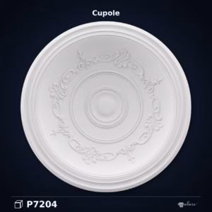 Cupolă Decorativă din Poliuretan 89x89 cm cu Relief
