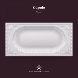 Cupolă Decorativă Ovală din Poliuretan 61x122 cm