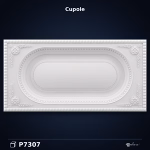 Cupolă Decorativă Ovală din Poliuretan 61x122 cm