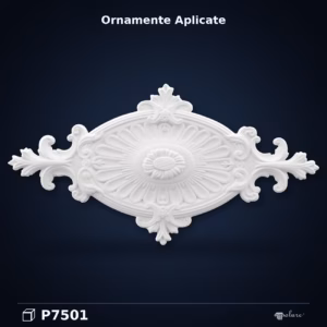 Ornament Decorativ din Poliuretan cu Motive Florale 32x61 cm
