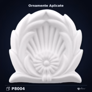 Ornament Decorativ Poliuretan P8004 8x8x2 cm Model Scoică