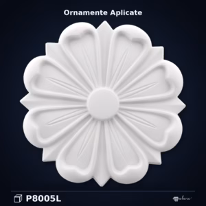 Rozetă Decorativă din Poliuretan 26x26 cm Motif Floral
