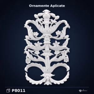 Ornament Decorativ din Poliuretan cu Motive Florale 50x30 cm
