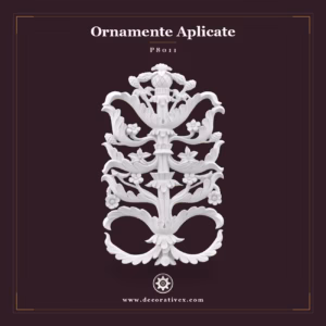 Ornament Decorativ din Poliuretan cu Motive Florale 50x30 cm