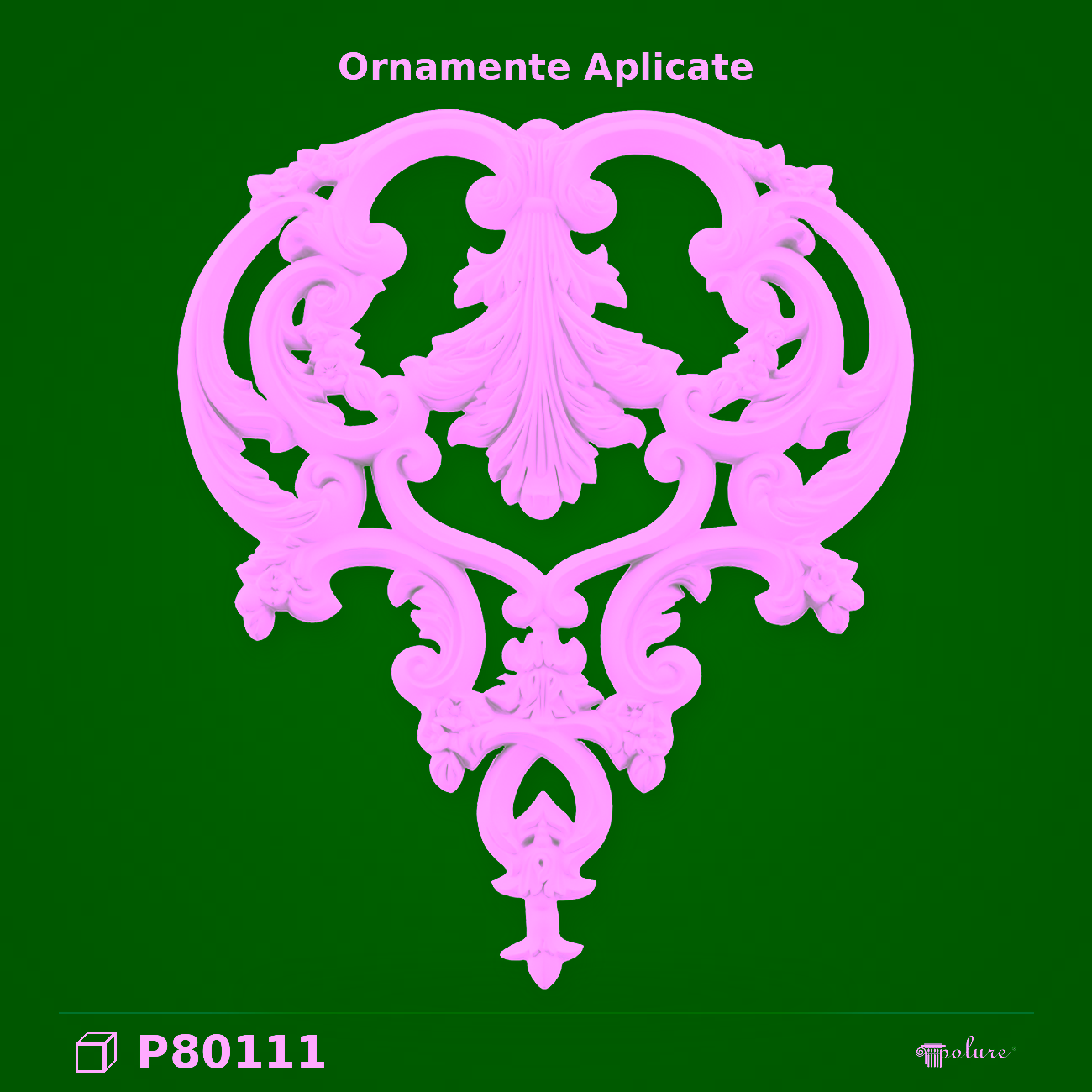 Ornament Decorativ de Perete din Poliuretan 66×55 cm