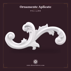 Ornament Decorativ din Poliuretan 10x25x2 cm pentru Mobilier