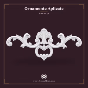 Ornament Decorativ din Poliuretan cu Volute și Acant 17x39 cm