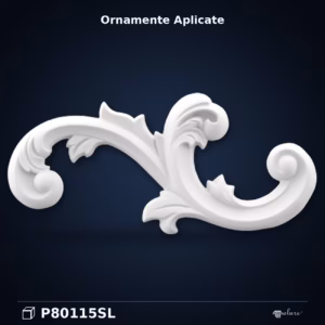 Ornament Decorativ din Poliuretan 8x17 cm cu Volute