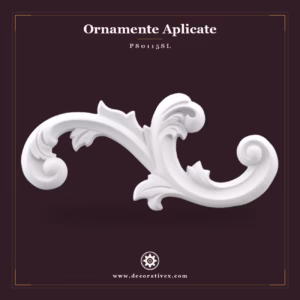 Ornament Decorativ din Poliuretan 8x17 cm cu Volute
