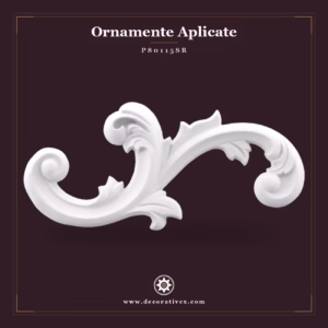 Ornament Decorativ Poliuretan 8x17 cm Aplică Clasică
