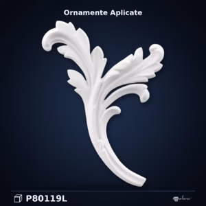 Ornament Decorativ din Poliuretan 26x17 cm Model Frunze