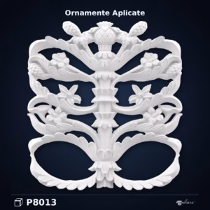 Ornament Decorativ din Poliuretan 30x28 cm cu Relief Floral