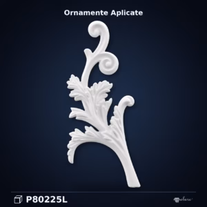 Aplica Decorativa Poliuretan 36x17 cm cu Frunze de Acant