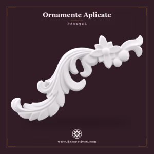 Ornament Decorativ din Poliuretan cu Motive Florale 223x338 mm