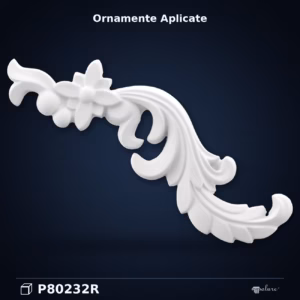Ornament Decorativ din Poliuretan cu Motive Florale 22x34 cm