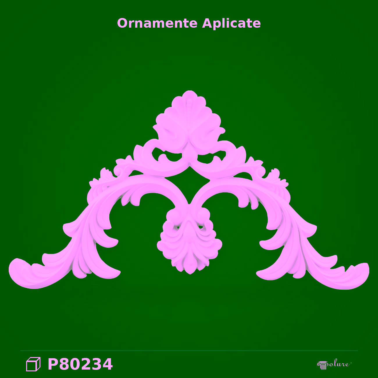 Ornament Decorativ din Poliuretan Fronton 47×85 cm