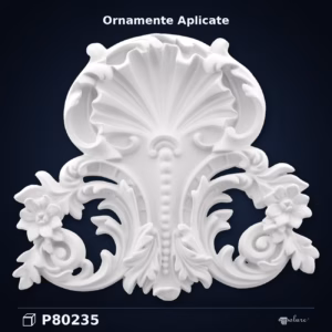 Ornament Decorativ din Poliuretan cu Frunze de Acant 27x31 cm