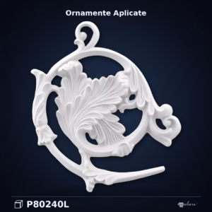 Ornament Decorativ din Poliuretan 22x19 cm cu Relief Sculptat