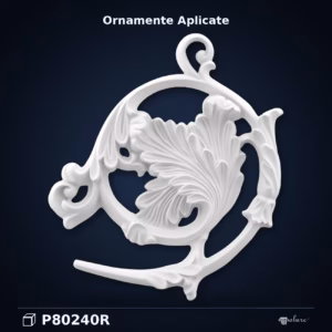 Ornament Baroc din Poliuretan cu Frunze de Acant 22x19 cm