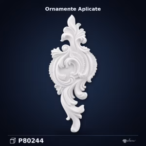Ornament Decorativ Poliuretan 47x19 cm cu Frunze de Acant
