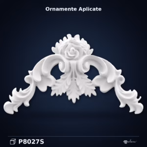 Ornament Decorativ Floral din Poliuretan 14x23 cm