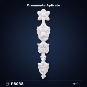 Ornament Decorativ Floral din Poliuretan 50x12 cm