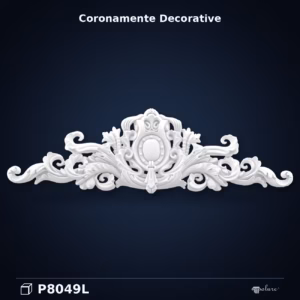 Fronton Decorativ din Poliuretan 137 cm cu Medalion