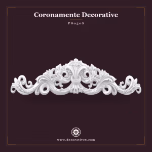 Fronton Decorativ Sculptat din Poliuretan 3x61x17 cm