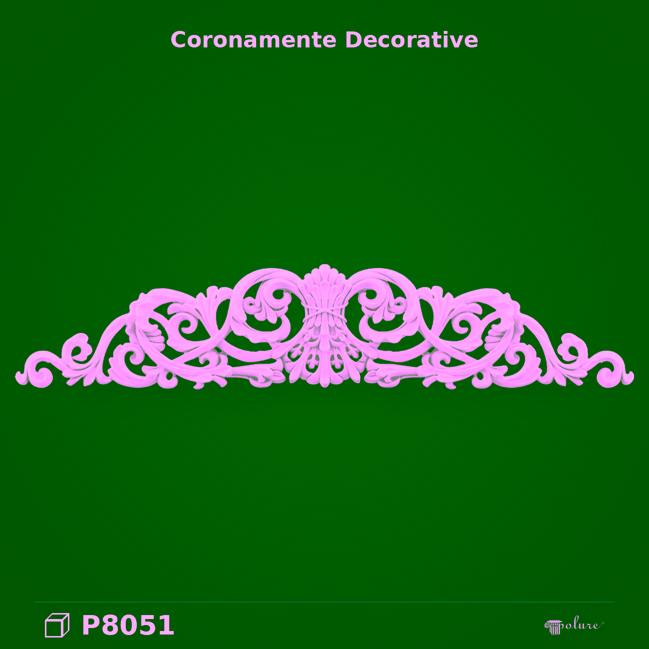Fronton Decorativ din Poliuretan 4x104x21 cm Clasic