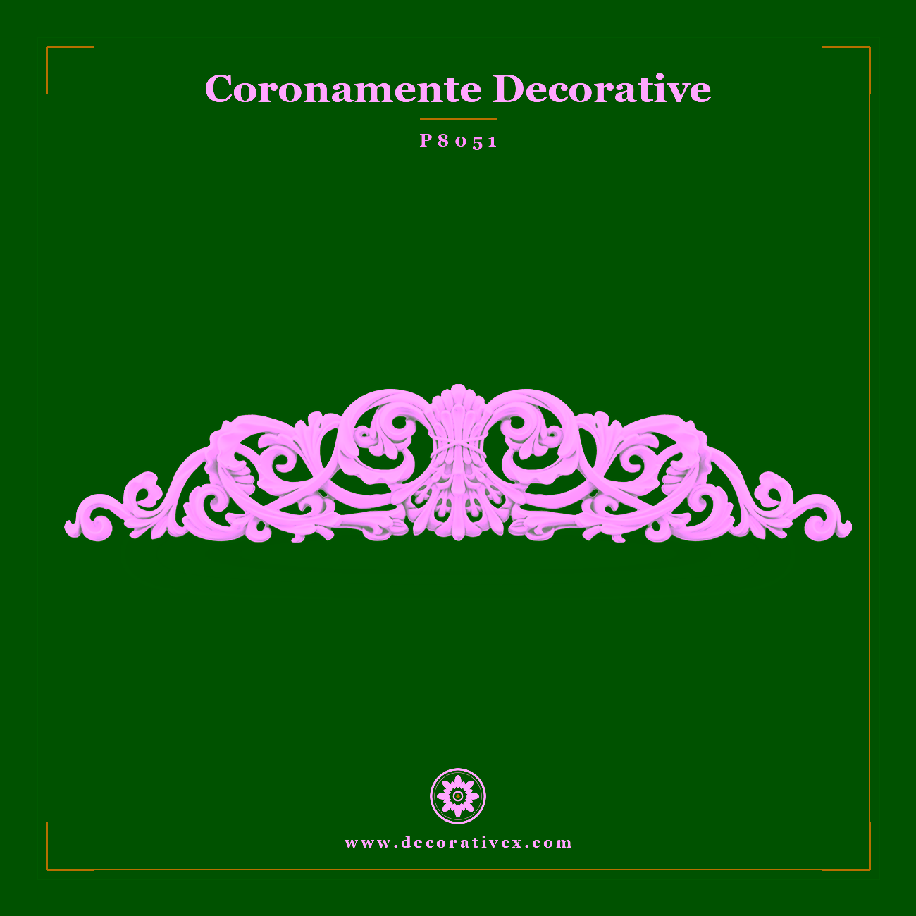 Fronton Decorativ din Poliuretan 4x104x21 cm Clasic