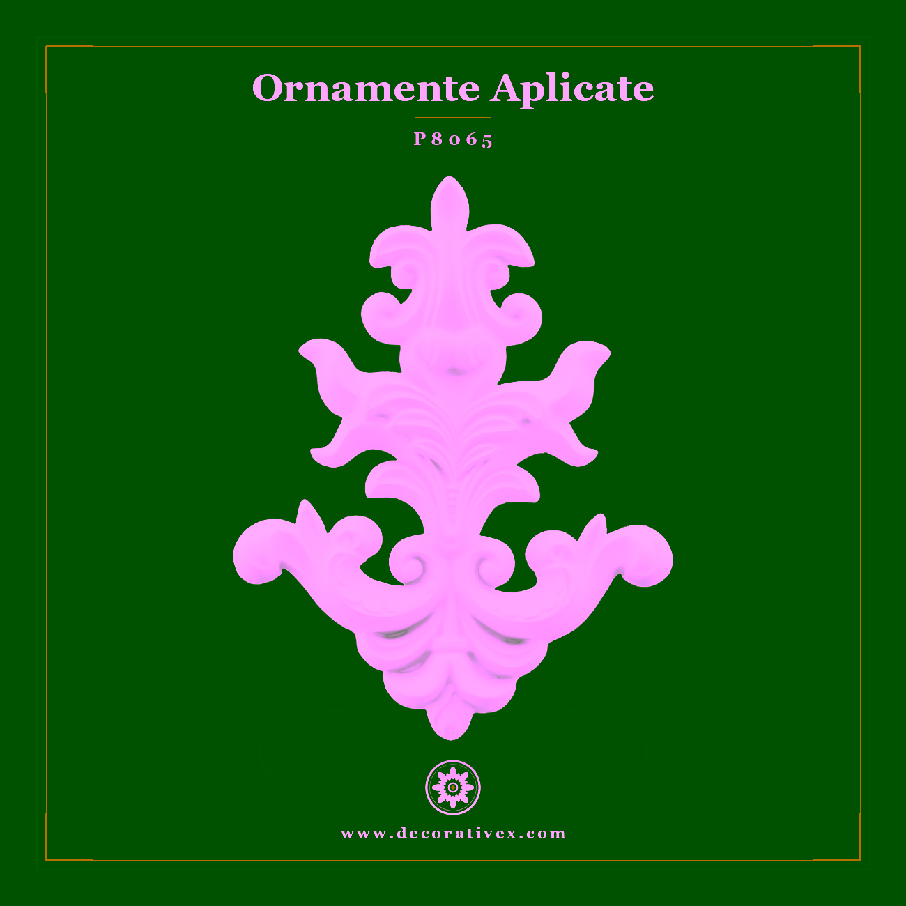 Ornament Decorativ Poliuretan Motif Acant 31×3 cm