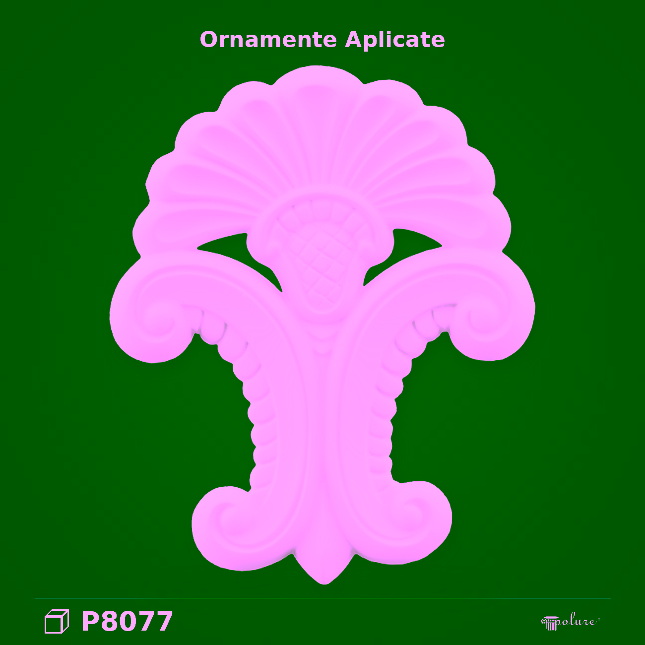 Ornament Decorativ din Poliuretan cu Motive Sculptate