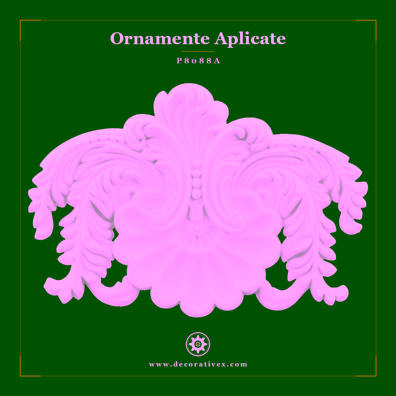 Ornament Poliuretanic 32×46 cm P8088A cu Motive Clasice